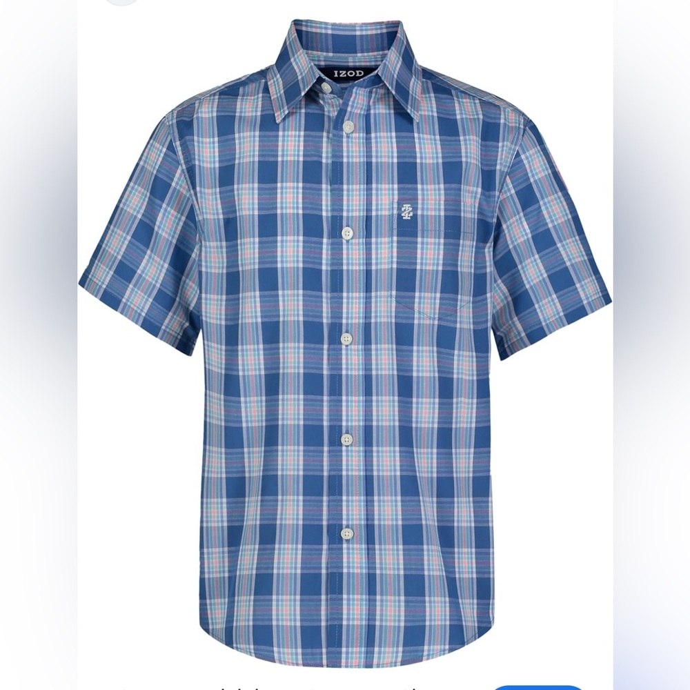 Izod Boys Short Sleeve Top in Bright Cobalt| Suze: L 14/16
